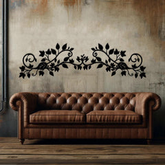 Modern Rustic Metal Scroll Wall Art