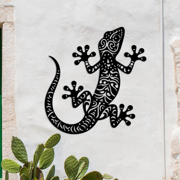 Gecko Metal Wall Art