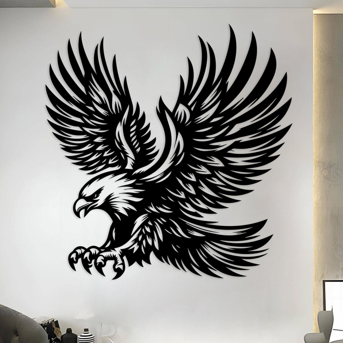 Majestic Eagle Metal Wall Art