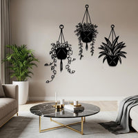 Set of 3 Metal Wall Art