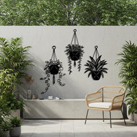 Set of 3 Metal Wall Art