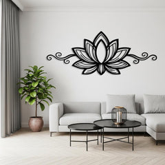 Lotus Flower Metal Wall Art