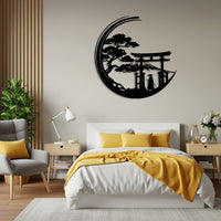 Japanese Torii Gate Metal Wall Art