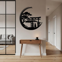 Japanese Torii Gate Metal Wall Art