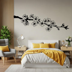 Cherry Blossom Metal Wall Art