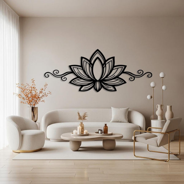 Lotus Flower Metal Wall Art