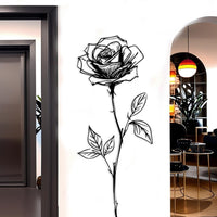 Abstract Rose Metal Wall Art