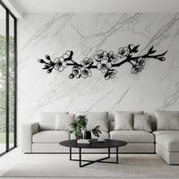 Cherry Blossom Branch Metal Wall Art