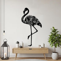 Tropical Flamingo Metal Wall Art