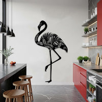 Tropical Flamingo Metal Wall Art