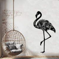 Tropical Flamingo Metal Wall Art