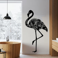 Tropical Flamingo Metal Wall Art