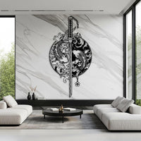 Samurai Sword Metal Wall Art