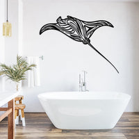 Giant Manta Ray Metal Wall Art