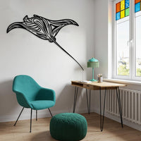 Giant Manta Ray Metal Wall Art