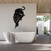 Panther Metal Wall Art Vertical