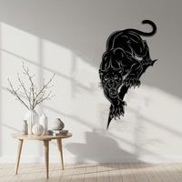 Panther Metal Wall Art Vertical