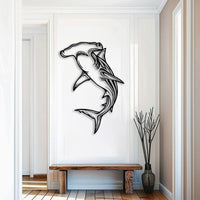 Hammerhead Shark Metal Wall Art