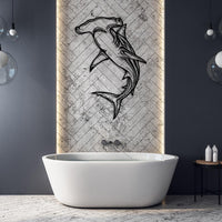 Hammerhead Shark Metal Wall Art
