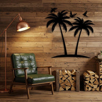 Tropical Palm Tree Metal Wall Art