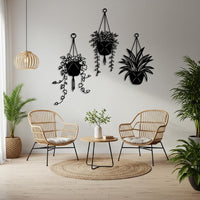 Set of 3 Metal Wall Art