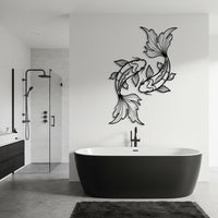 Koi Fish Metal Wall Art