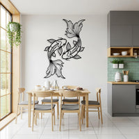 Koi Fish Metal Wall Art