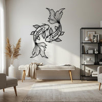 Koi Fish Metal Wall Art