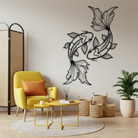 Koi Fish Metal Wall Art