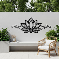 Lotus Flower Metal Wall Art