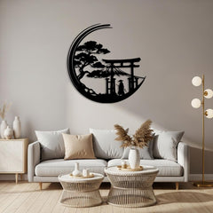 Japanese Torii Gate Metal Wall Art