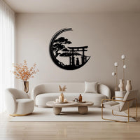 Japanese Torii Gate Metal Wall Art