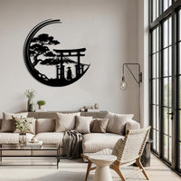 Japanese Torii Gate Metal Wall Art