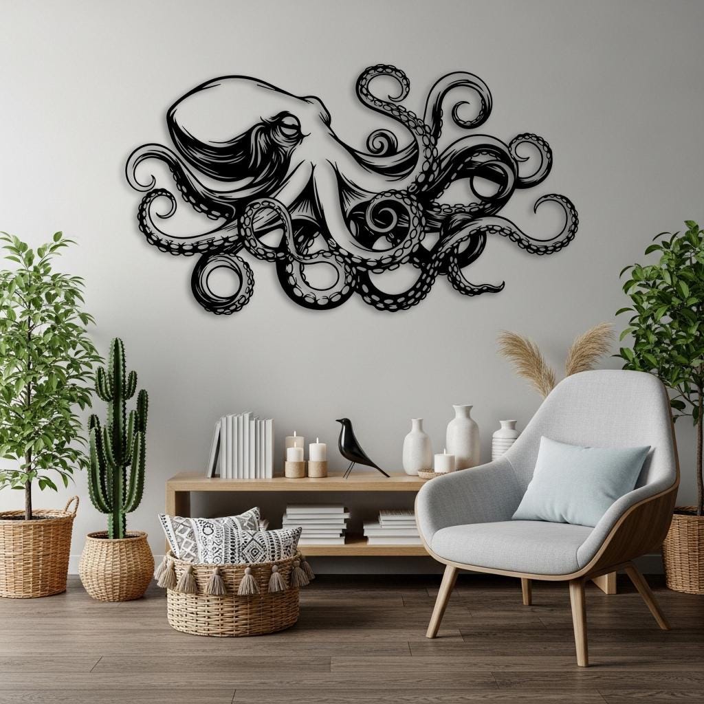 Octopus Kraken Wall Art
