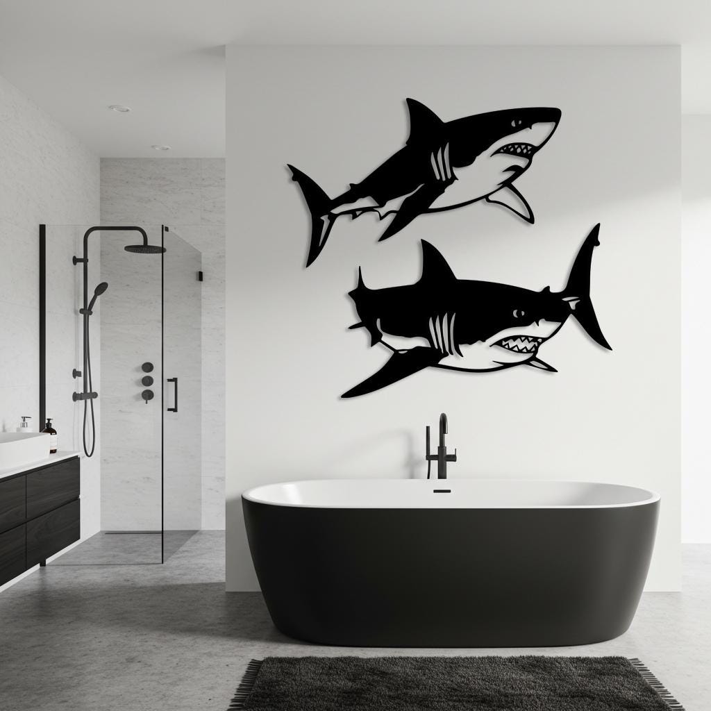 Shark Metal Wall Art