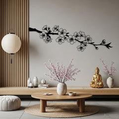 Cherry Blossom Metal Wall Art