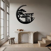 Japanese Torii Gate Metal Wall Art