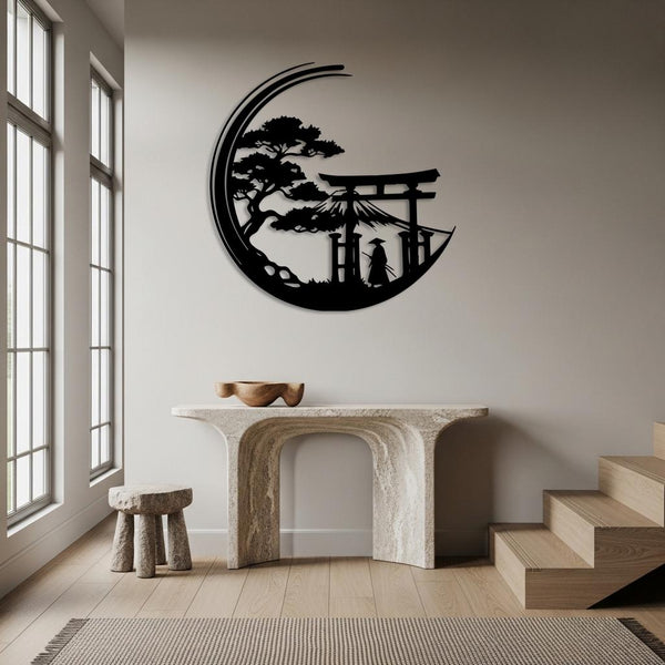 Japanese Torii Gate Metal Wall Art
