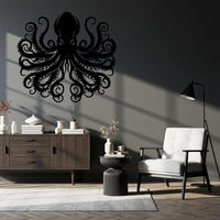 Ocean Monster Metal Wall Art