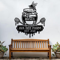 Custom Bee Farm Sign