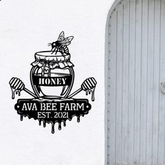 Custom Bee Farm Sign