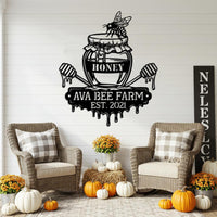 Custom Bee Farm Sign
