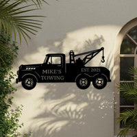 Custom Tow Truck Sign