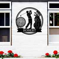 Custom Golf Name Sign