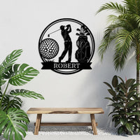 Custom Golf Name Sign