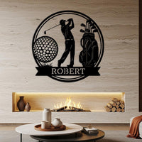 Custom Golf Name Sign