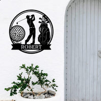Custom Golf Name Sign