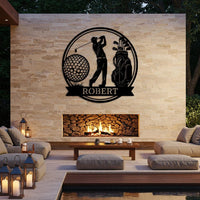Custom Golf Name Sign