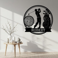 Custom Golf Name Sign
