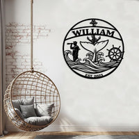 Custom Nautical Name Sign